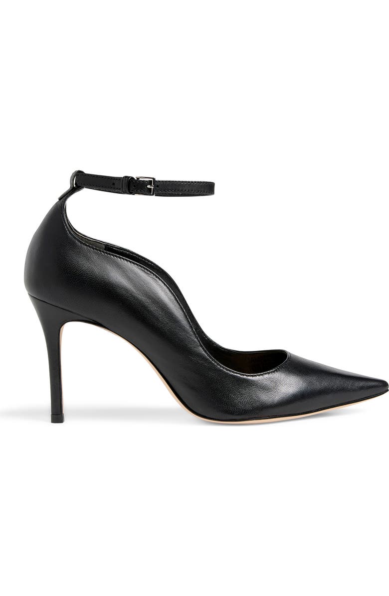 Cinq à Sept Riley Soft Curve Pointed Toe Pump, Alternate, color, Black