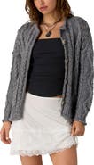 Free People Opal Cable Knit Cardigan