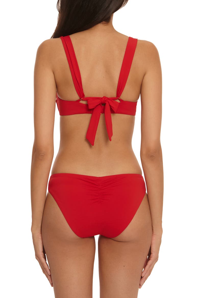 Color Code D-Cup Underwire Swimsuit Top, Alternate, color, RUBY