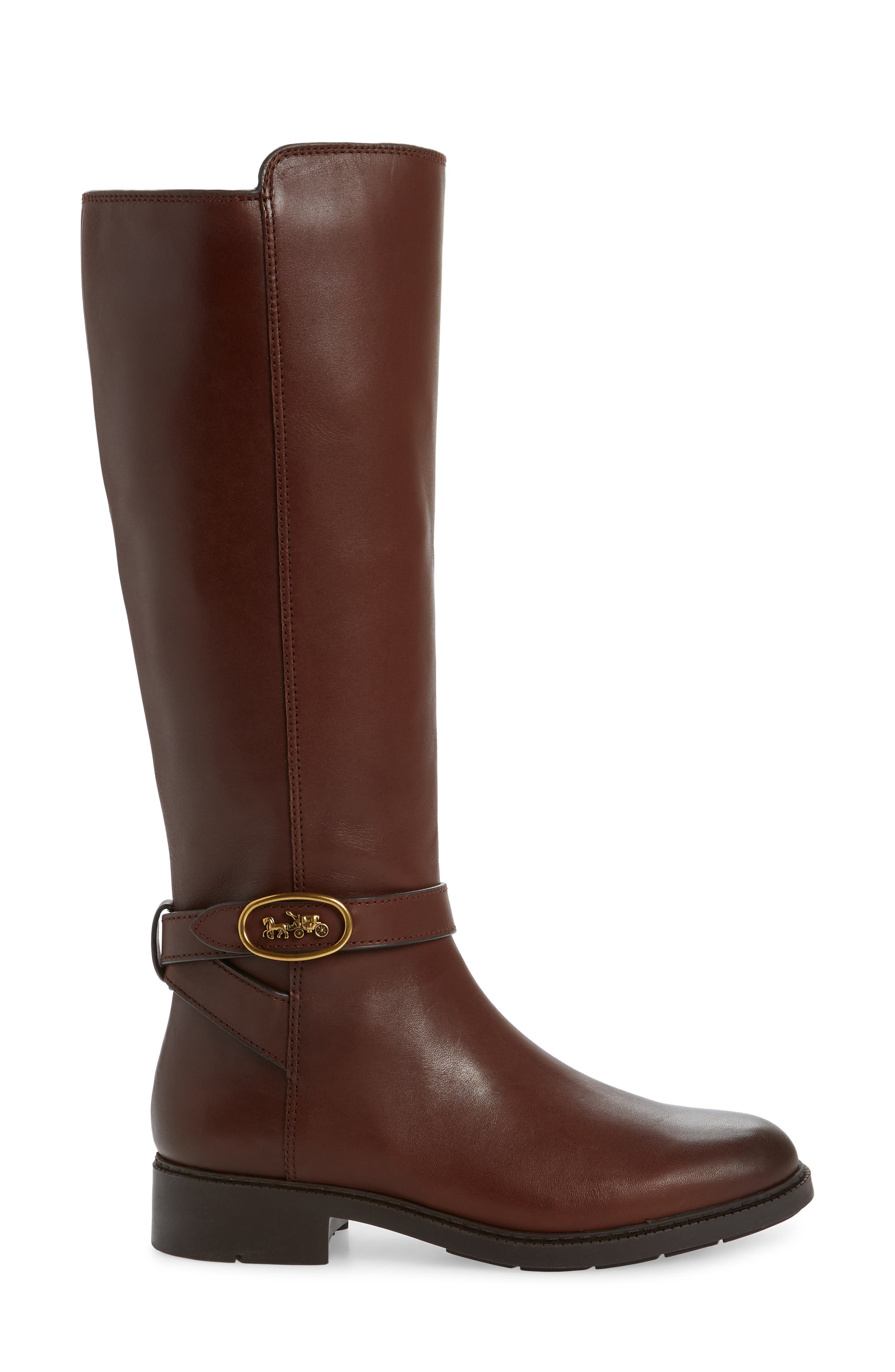 Ruby Knee High Boot, Alternate, color, WALNUT LEATHER