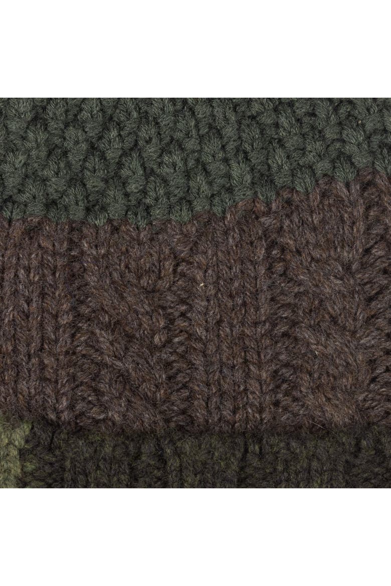 Patchwork Beanie, Alternate, color, Olive Multi