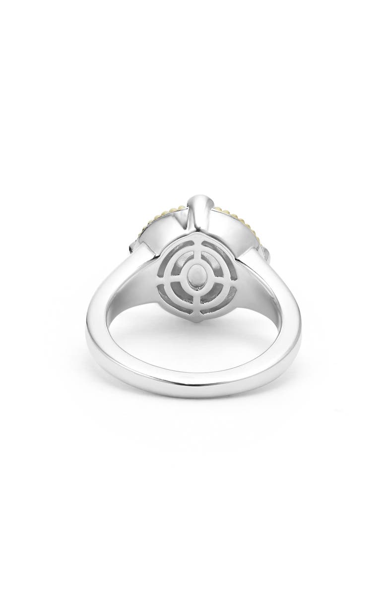 LAGOS Luna Freshwater Pearl & Diamond Lux Ring, Alternate, color, Silver