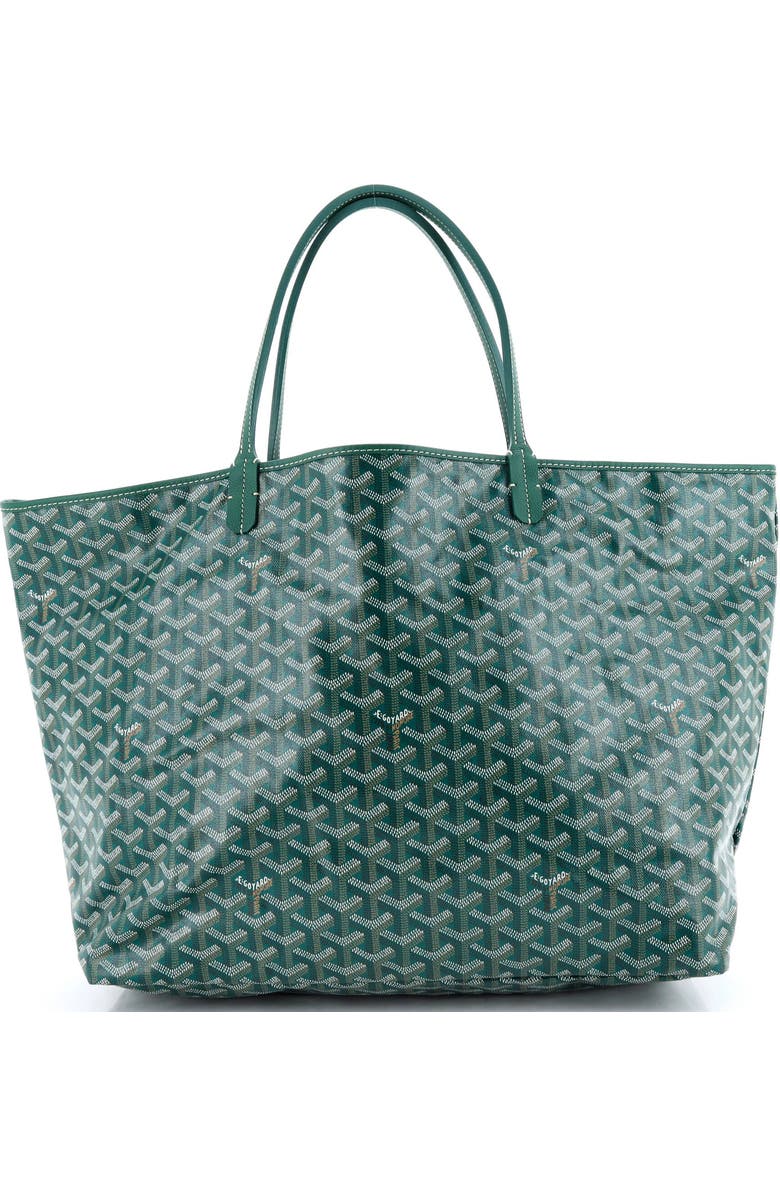 Pre-Owned Goyard Saint Louis Tote Coated Canvas GM, Main, color, Green