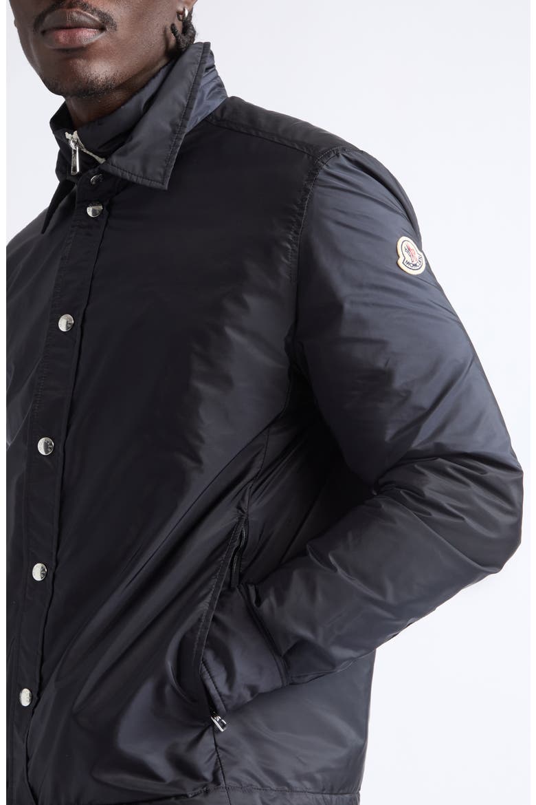 Meridelle Water Repellent Down Shirt Jacket, Alternate, color, DARK NAVY BLUE