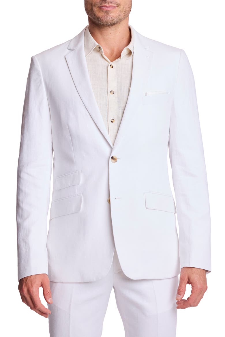 Dover Slim Fit Sport Coat, Main, color, WHITE LOTUS LINEN