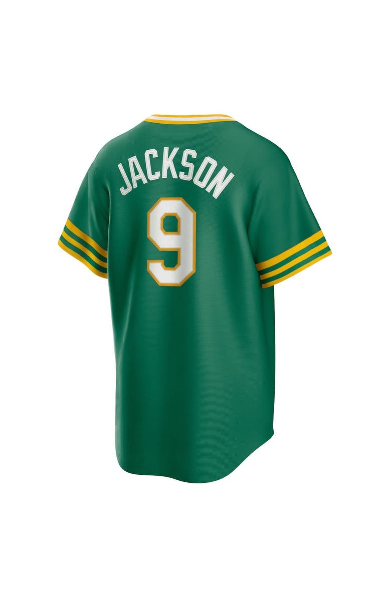 Nike Men's Nike Reggie Jackson Kelly Green Oakland Athletics Road Cooperstown Collection Player Jersey, Alternate, color, Kelly Green