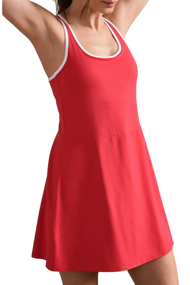 Course to Court Sport Dress, Alternate, color, CABANA RED