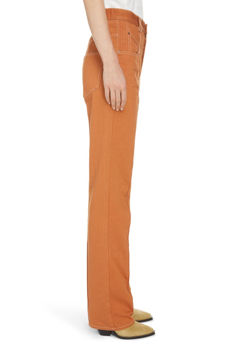 Lirokae Herringbone Straight Leg Jeans, Alternate, color, TERRACOTTA
