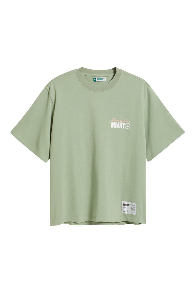 Oversize Maison Crop Graphic T-Shirt, Alternate, color, LIGHT SAGE