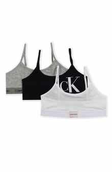Kids' Assorted 3-Pack Stretch Cotton Bralettes