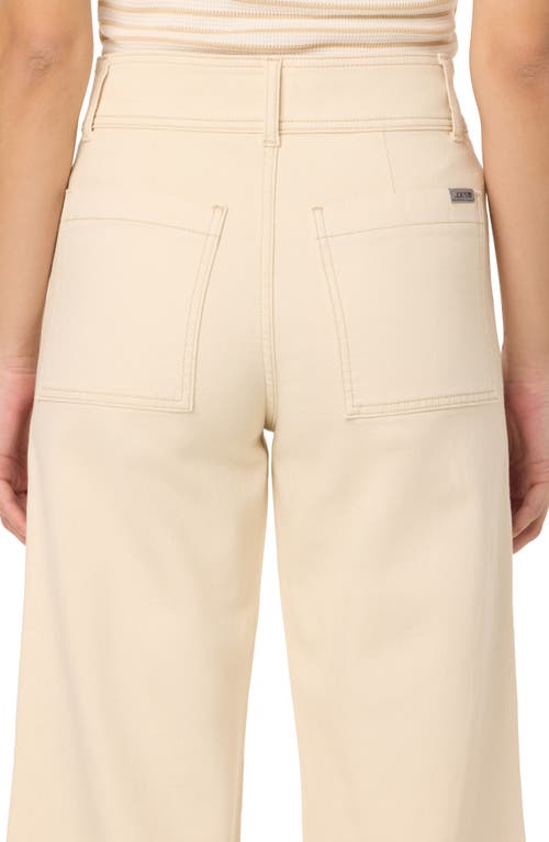 Joe's Ankle Cargo Wide Leg Jeans In Ecru