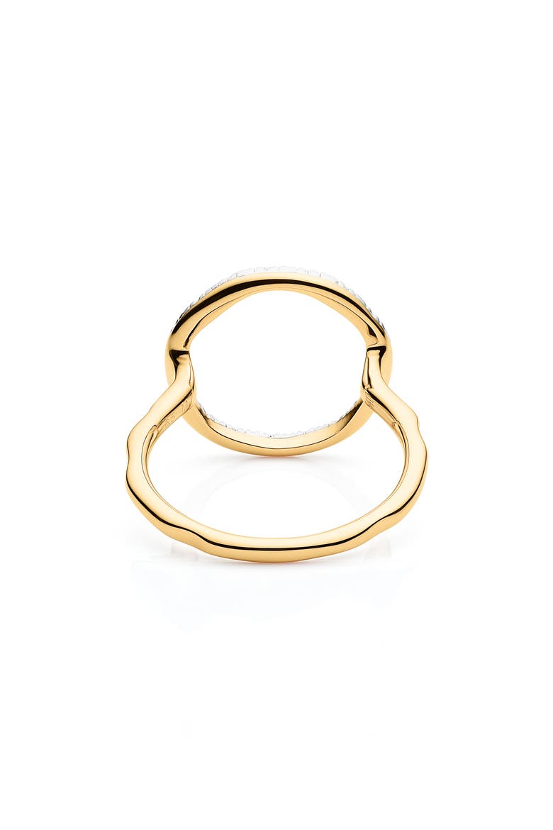 Riva Circle Diamond Ring, Alternate, color, YELLOW GOLD