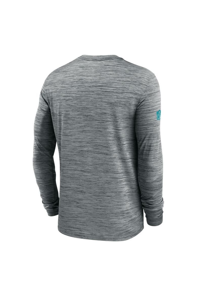 Men's Nike Gray Miami Dolphins Sideline Velocity Performance Long Sleeve T-Shirt, Alternate, color, Gray