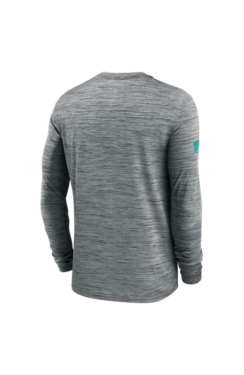 Nike Men's Nike Gray Miami Dolphins Sideline Velocity Performance Long Sleeve T-Shirt, Alternate, color, Gray