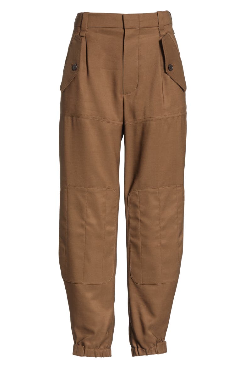 Fluid Crop Cargo Pants, Alternate, color, CHARCOAL BROWN