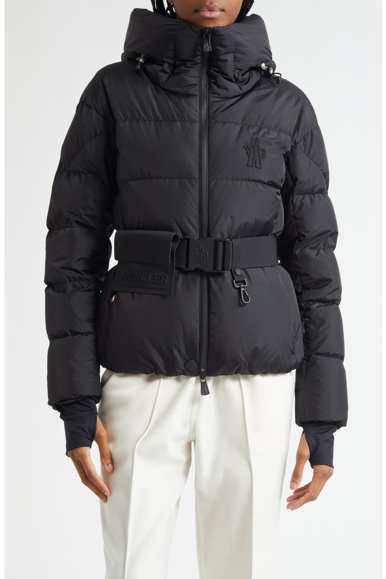 Bouquetin Hooded Down Puffer Jacket, Main, color, BLACK
