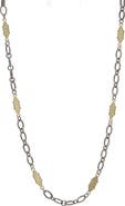 Armenta Carved Scroll Station Necklace