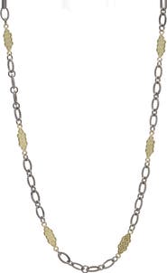 Armenta Carved Scroll Station Necklace