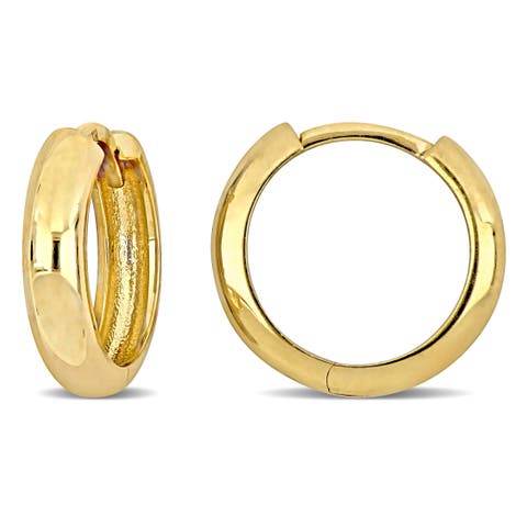 Mini Hoop Earrings 14k Yellow Gold