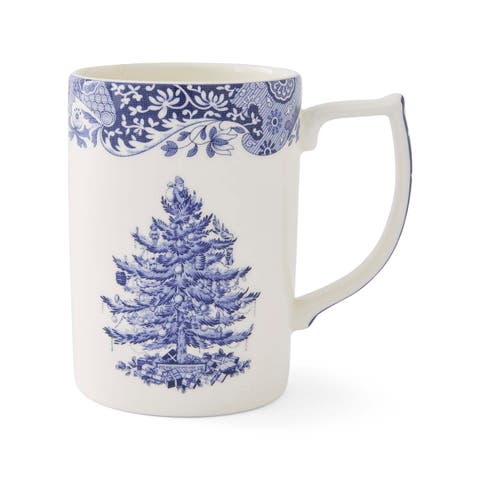 Blue Italian Christmas 12 oz Mug