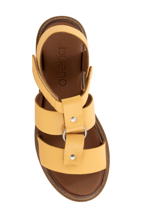 Bueno Athena Strappy Sandal In Mustard