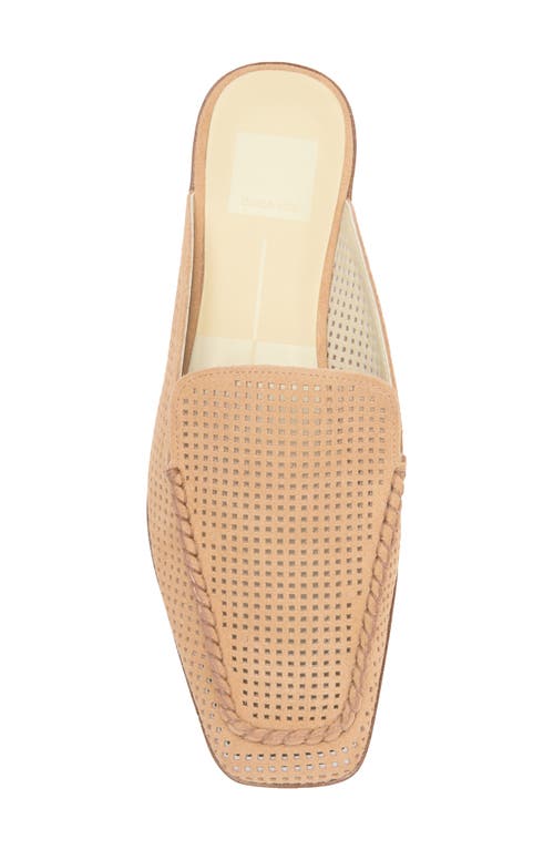 Dolce Vita Icarus Womens Slide Slip On Mules In Rose Perforated Suede