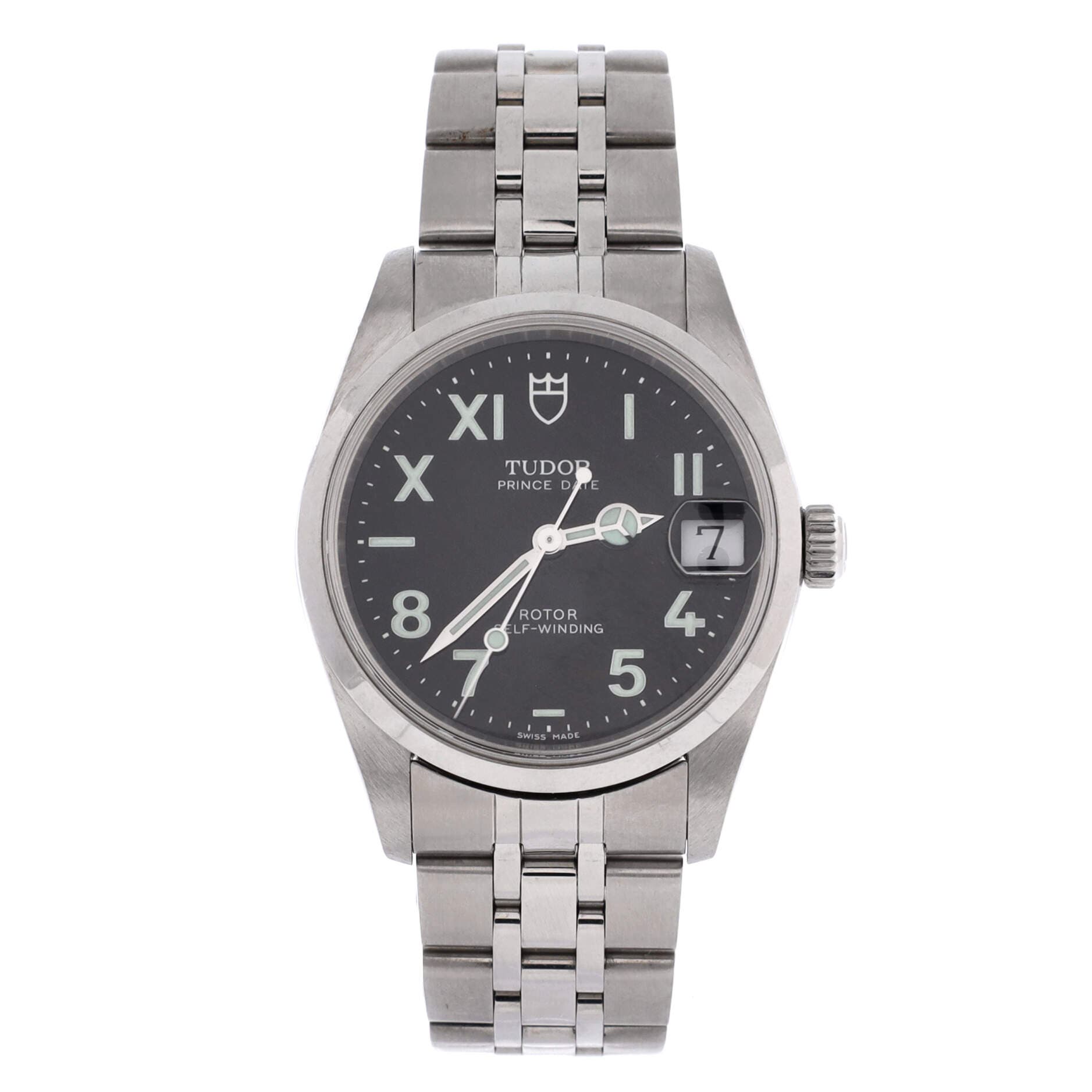 Prince Date Automatic Watch Stainless Steel 32, Main, color, Metallic Silver