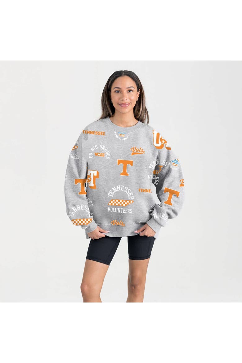 Women's Gameday Couture Gray Tennessee Volunteers Always on Repeat Fleece Sweatshirt, Main, color, Gray