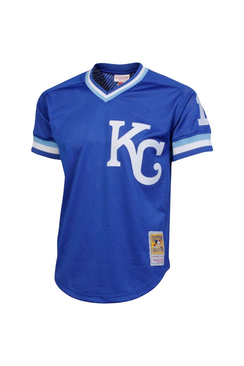 Men's Mitchell & Ness Bo Jackson Royal Kansas City Royals Cooperstown Collection Big & Tall Mesh Batting Practice Jersey, Alternate, color, Royal