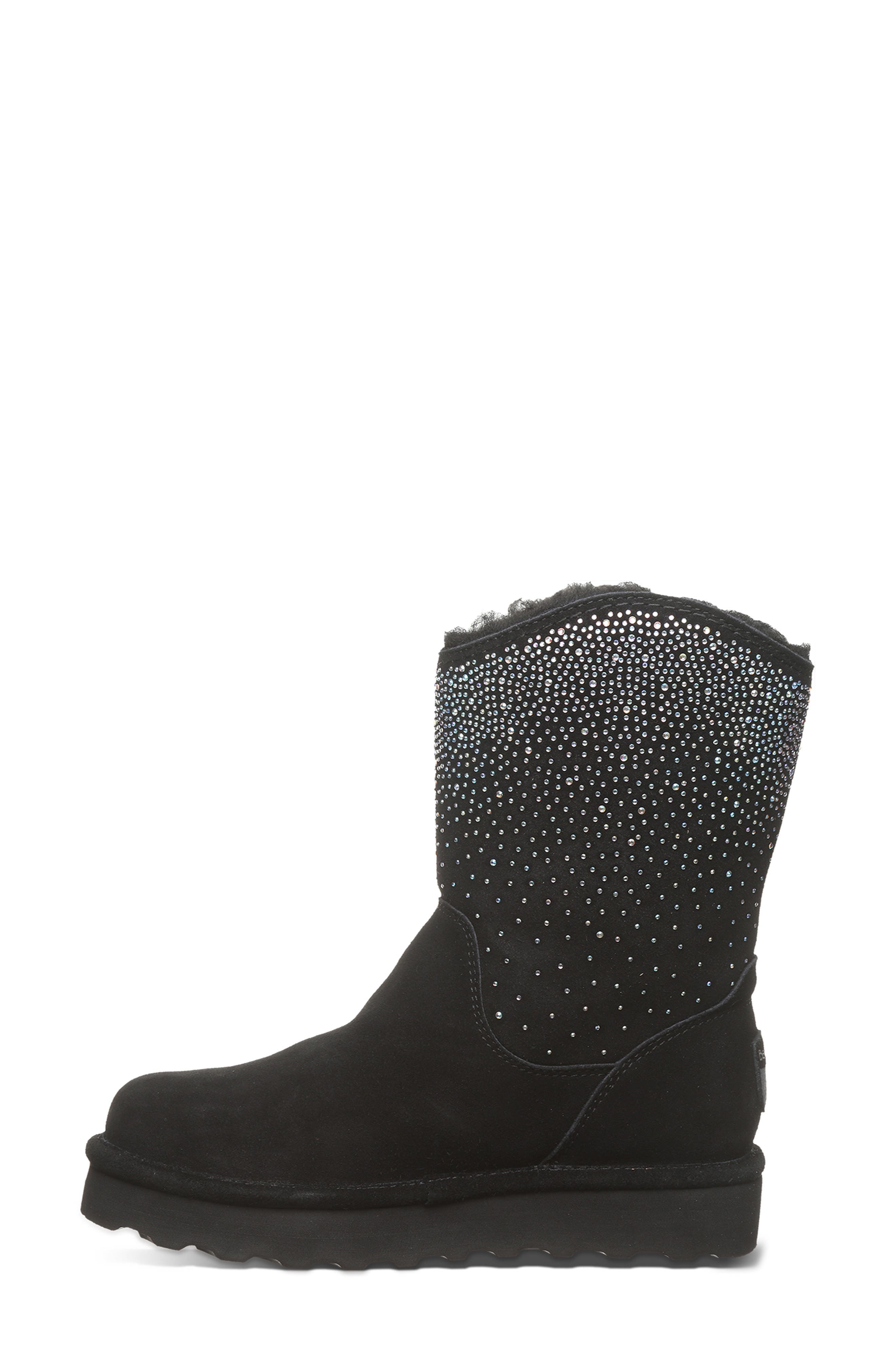 BEARPAW Glam Platform Western Boot, Alternate, color, Black Ii