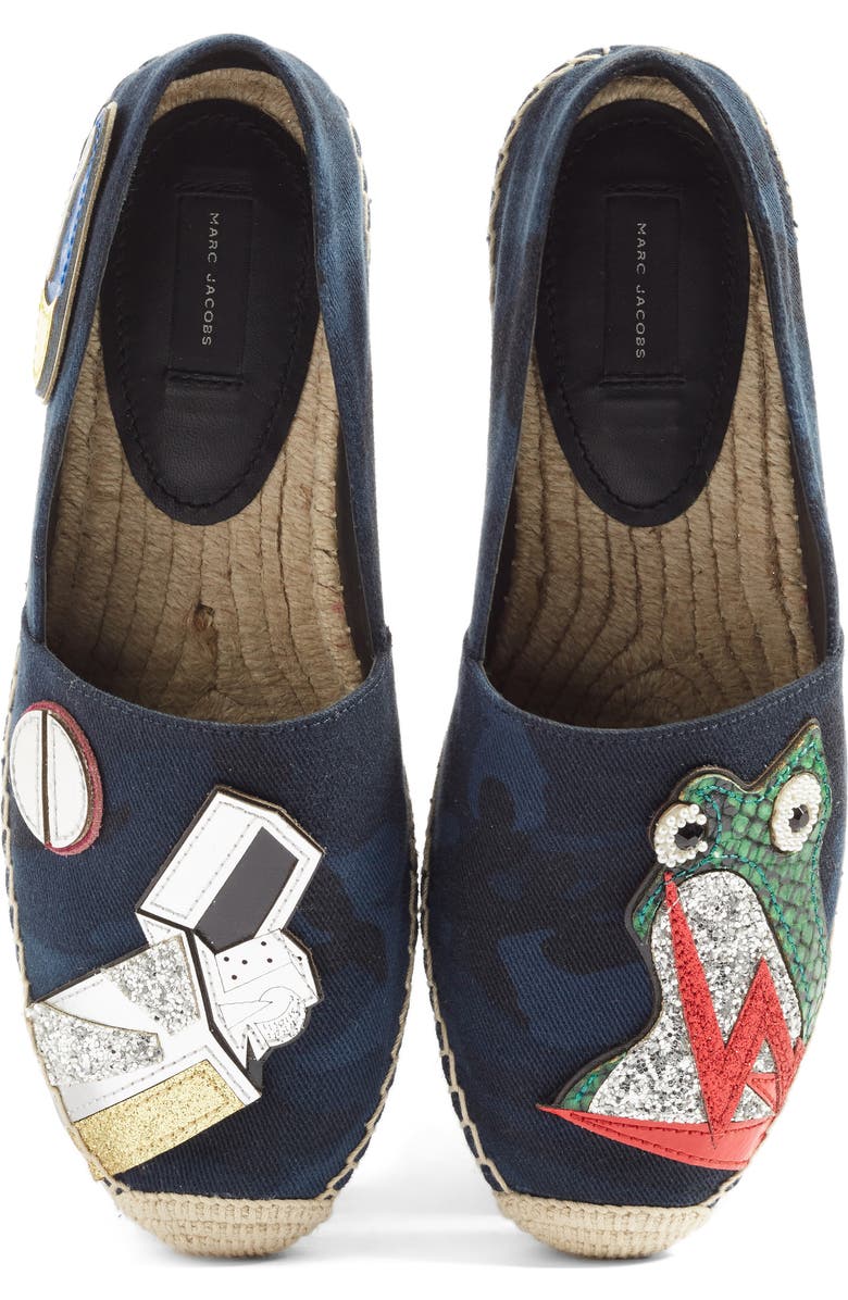 Marc Jacobs Sienna Frog Espadrille Flat, Main, color,