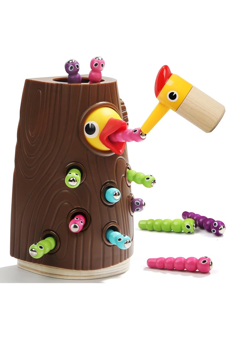 Magnetic Bird Feeding Game Fine Motor Skills Toy, Main, color, Multicolor