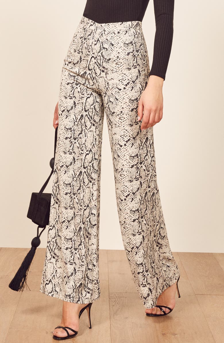 Reformation Sorrenti Wide Leg Pants, Alternate, color,