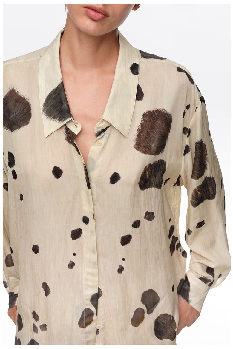 Plunging Neckline Shirt, Alternate, color, PONY