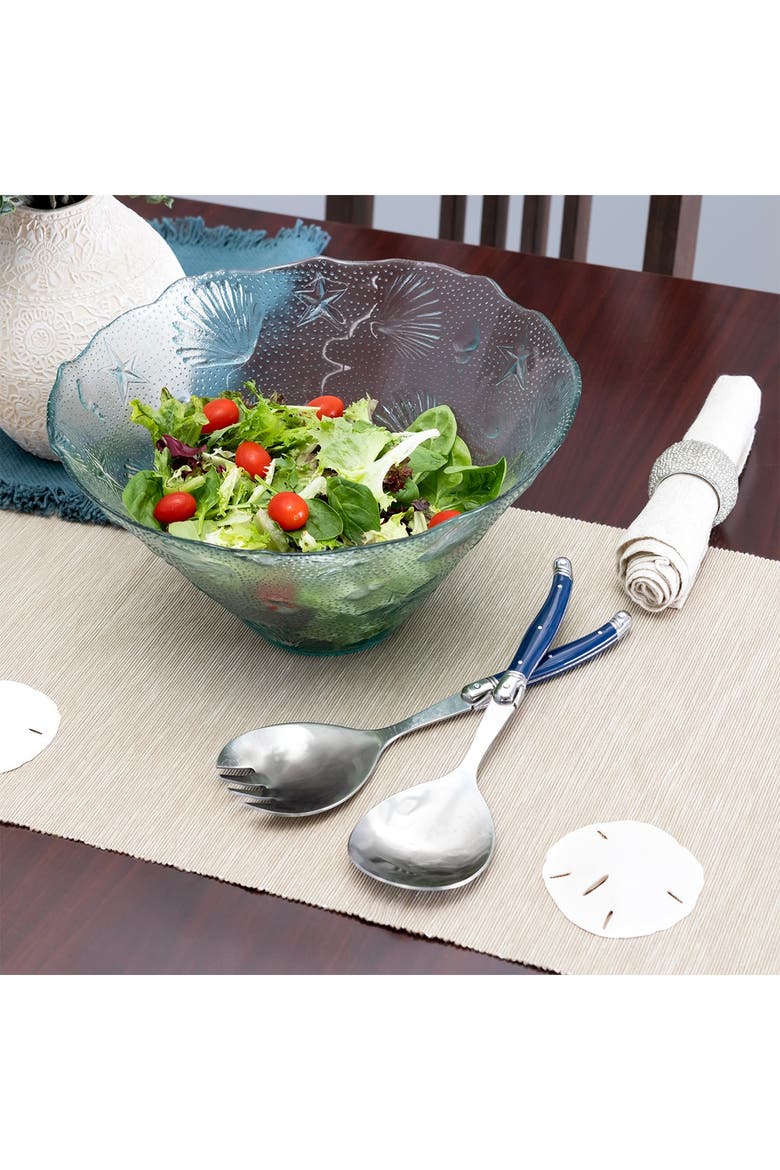 Laguiole Connoisseur 2-Piece Salad Server Set - Navy Blue, Alternate, color, NAVY BLUE