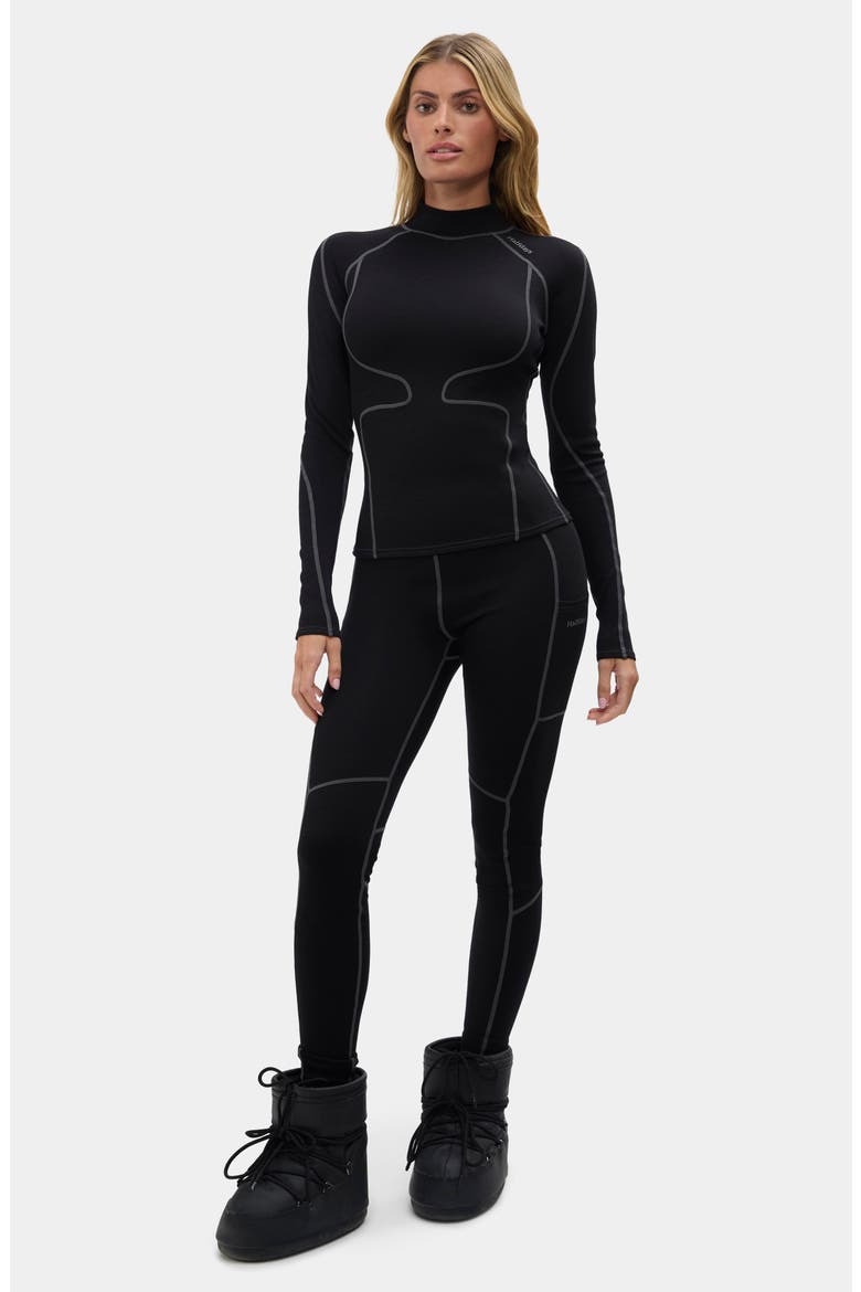 Hallie High Waist Leggings, Alternate, color, BLACK
