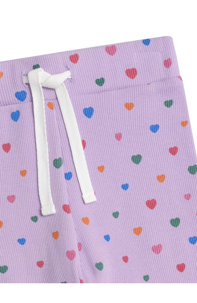 Huxbaby I Heart Cake Rib Leggings, Alternate, color, Purple Rose