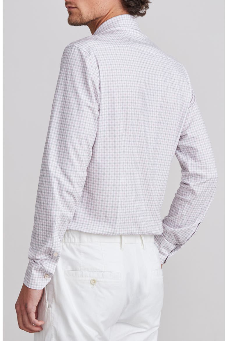 4Flex Stretch Modern Fit Check Knit Dress Shirt, Alternate, color, LIGHT PASTEL PINK