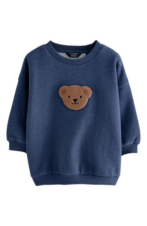 Kids' Bear Appliqué Sweatshirt (Baby, Toddler & Little Kid)