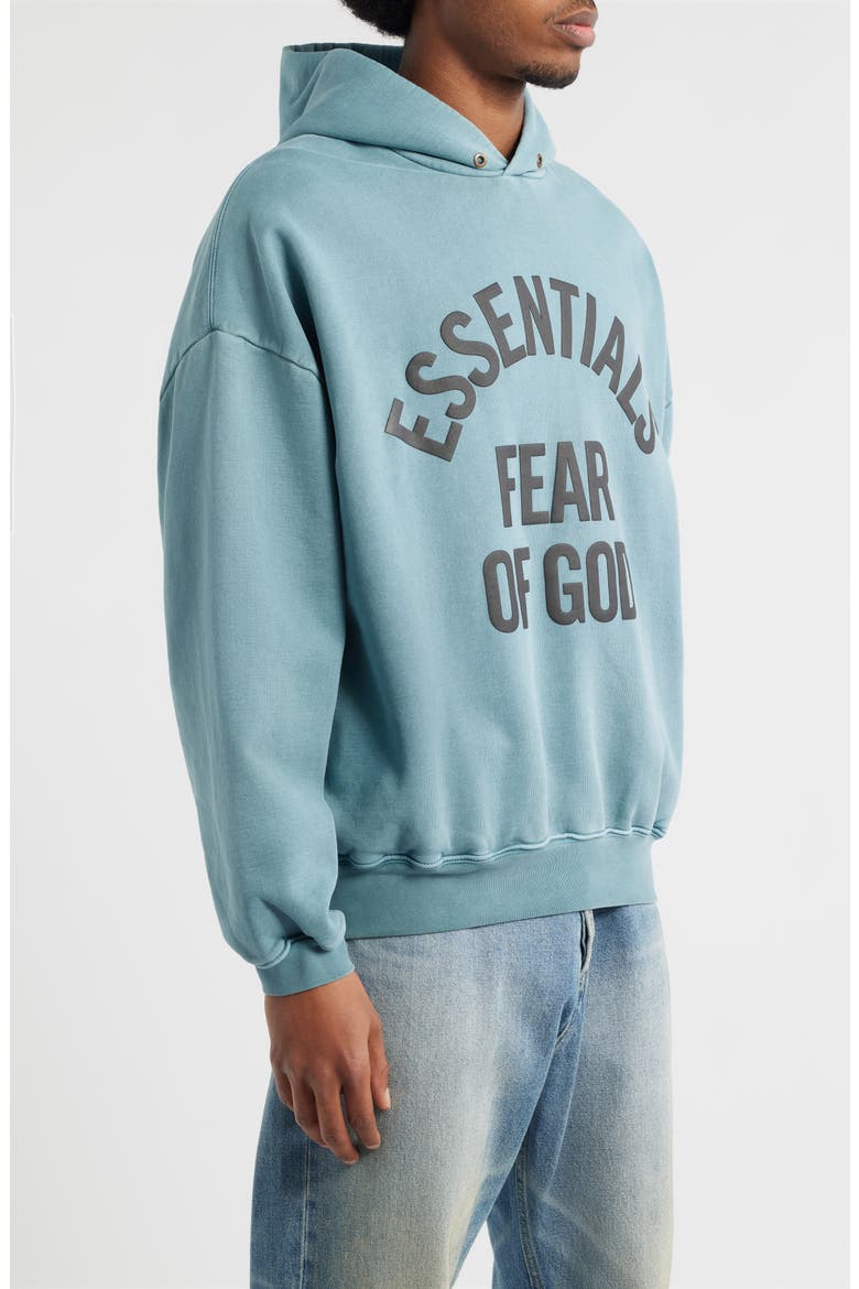Campus '90s Fleece Logo Graphic Hoodie, Alternate, color, FADED COASTAL