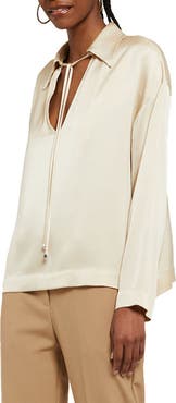 ottod'Ame Viscose Blouse With Tie