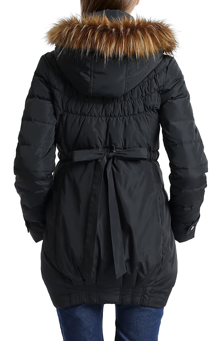 Kimi and Kai Arlo Water Resistant Down Maternity Parka with Baby Carrier Cover Inset, Alternate, color,