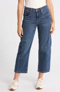 Lucky Brand Barrel Leg High Waist Crop Jeans
