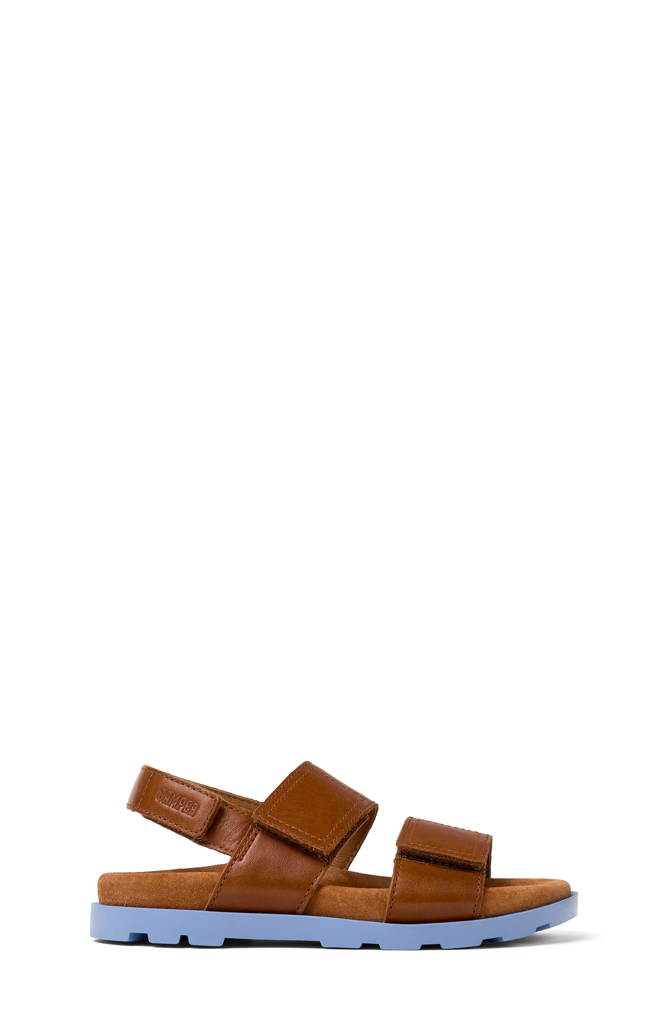 Kids' Brutus Slide Sandal, Alternate, color, MEDIUM BRO