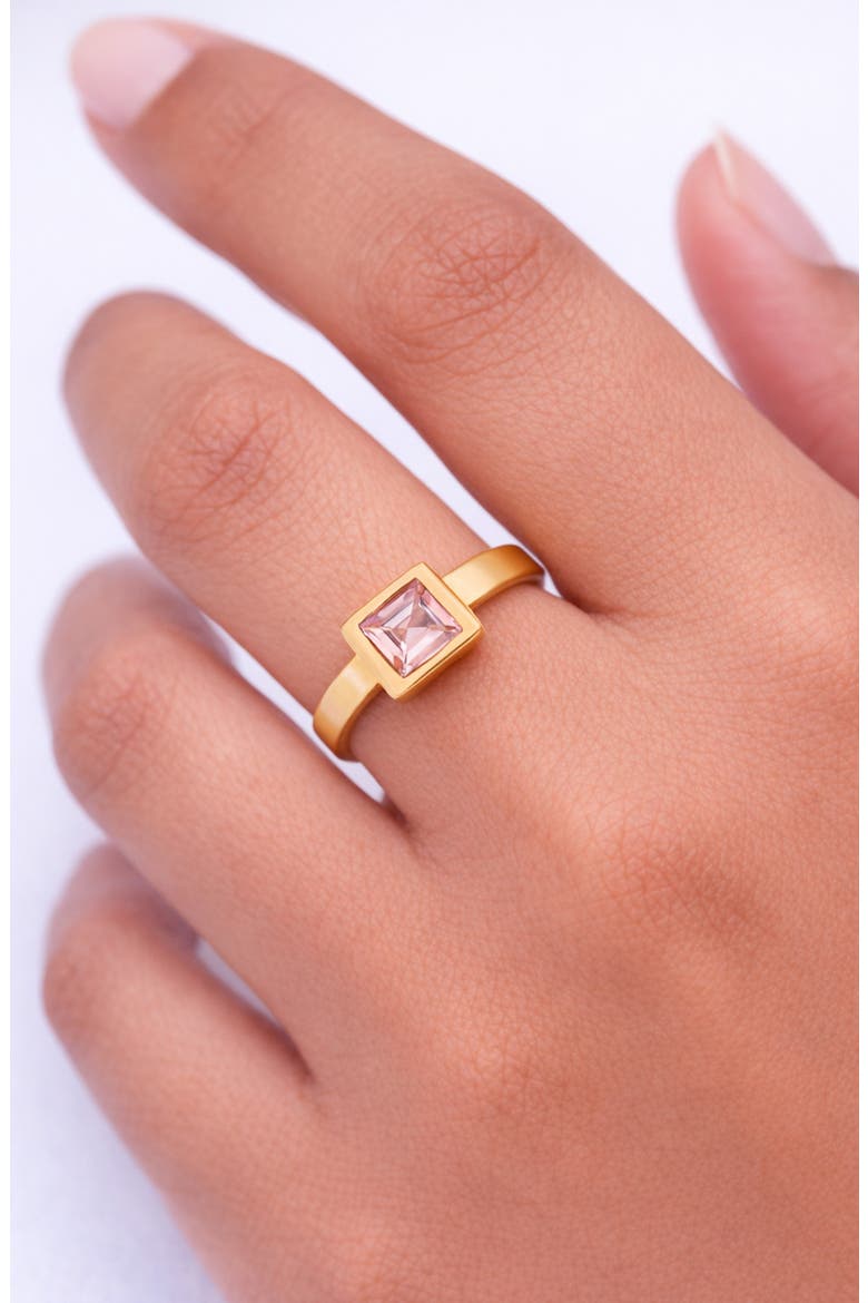 Bold Bezel Ring, Alternate, color, GOLD /AMETHYST