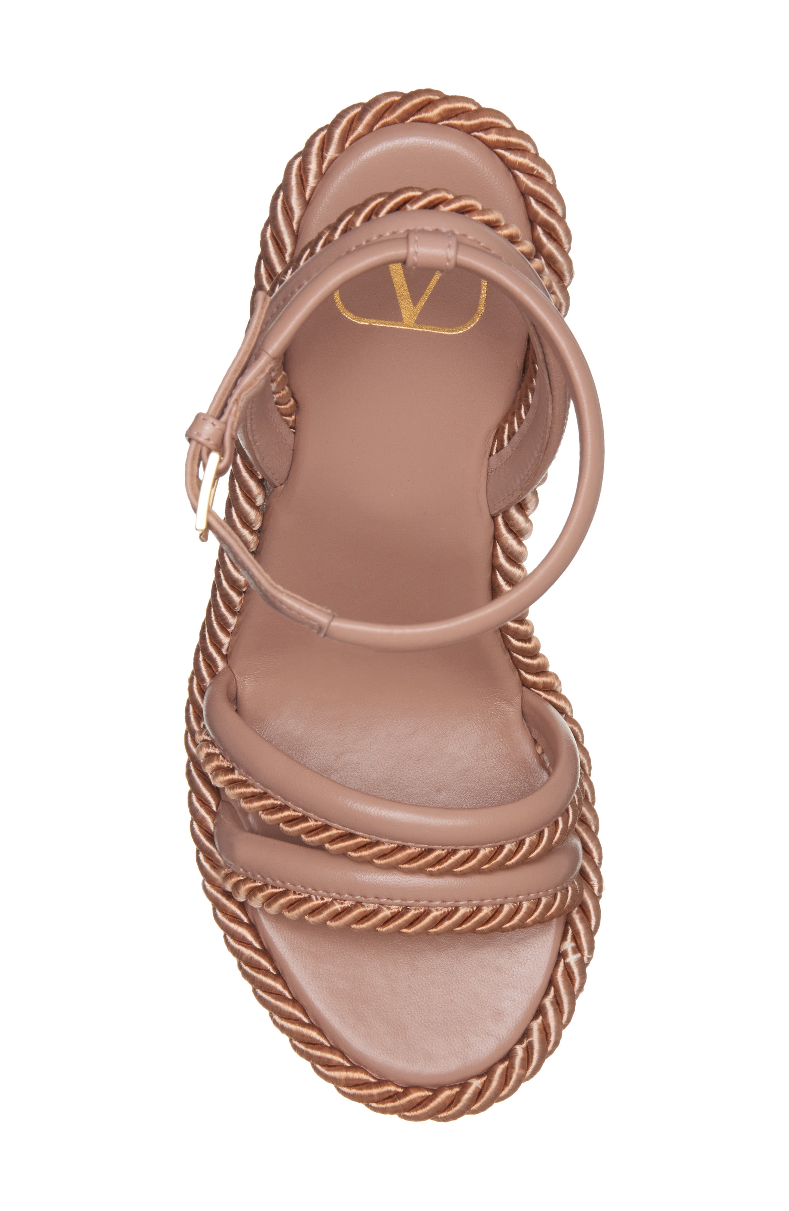 Valentino Garavani VLOGO Platform Sandal, Alternate, color, Rose Canelle