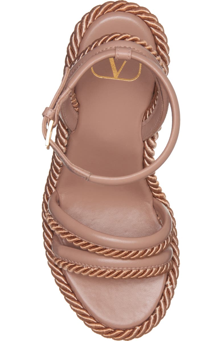 Valentino Garavani VLOGO Platform Sandal, Alternate, color, Rose Canelle