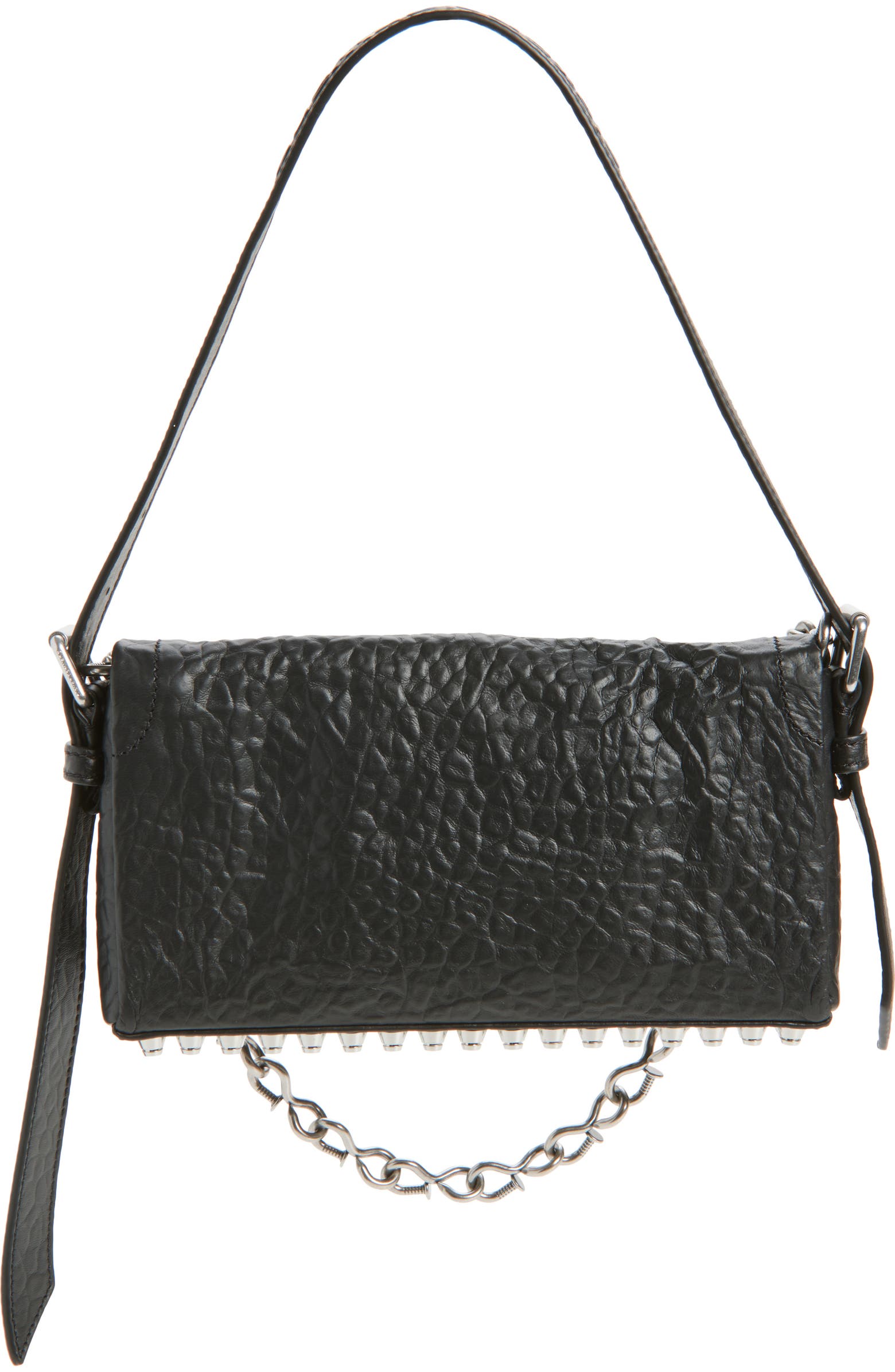 Alexander Wang Slim Ricco Crushed Leather Shoulder Bag | Nordstrom