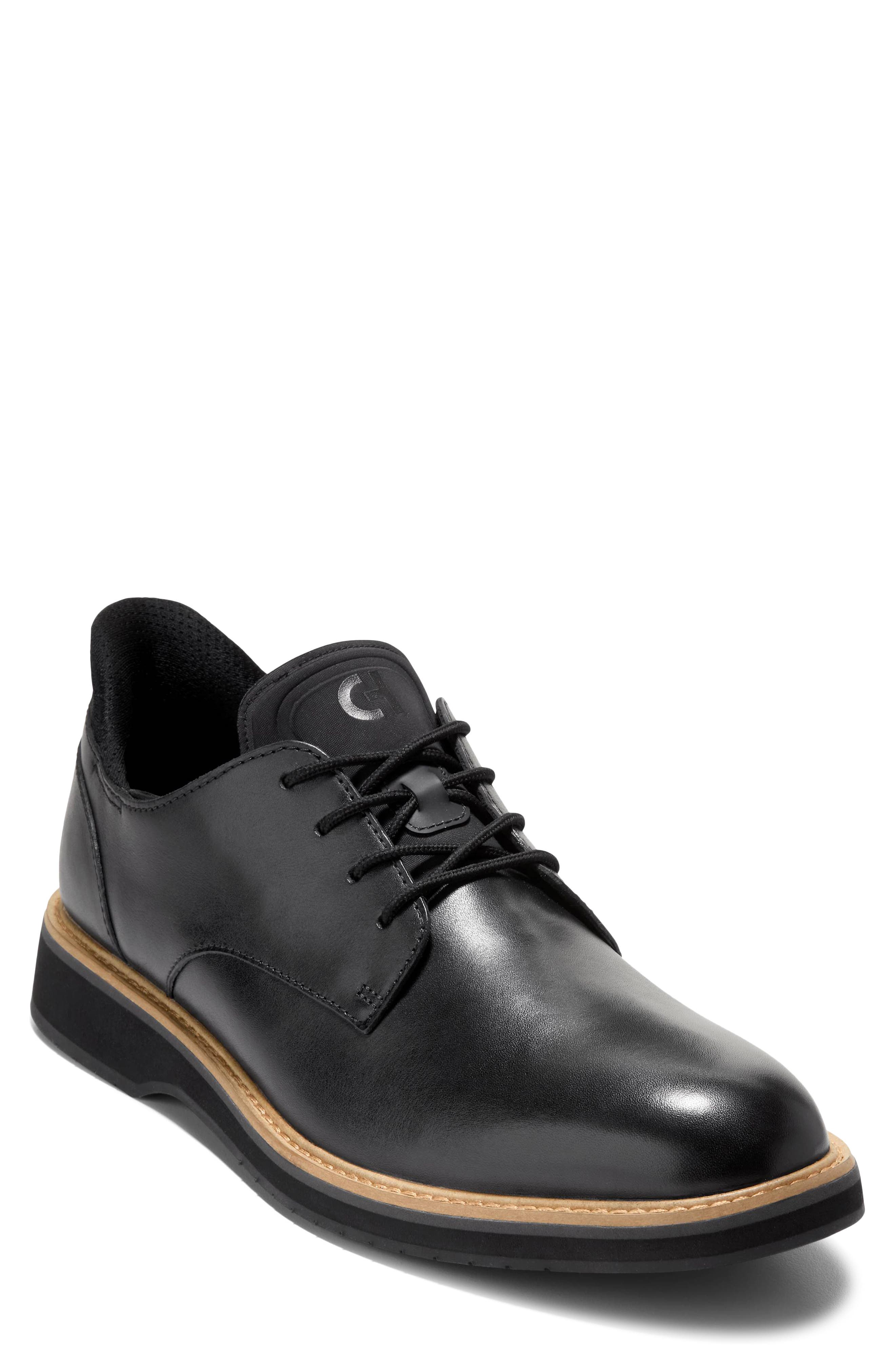 Cole Haan Mansfield Grand Plain Toe Quick-On Oxford, Main, color, Black/ Magnet