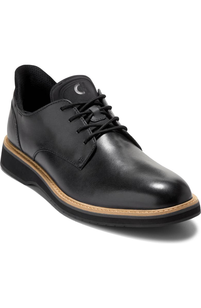 Cole Haan Mansfield Grand Plain Toe Quick-On Oxford, Main, color, Black/ Magnet